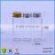 Clear Wide Mouth Straight Wall Glass Packaging Bottle With Airght Aluminum Caps