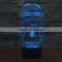 despicable me shape 2016 color changing acrylic 3d led night light lamp star night light