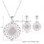 Wholesale Latest Design Fashion Necklaces Women Luxury Statement Diamond Jewelry Set SKJT0557