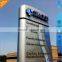 Unique design for bank pylon sign