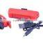 Oeagles HJ-035 rechargeable USB Bicycle light 150 Lm 6 Mode usb bike light Rear Light