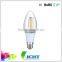 LC-F001A Hot-selling 2015 Beautiful Vintage Transparent C37 2W Glass Filament Led Bulb