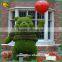 Garden decoration artificial cartoon topiary animals grass animal plastic artificial grass topiary animal