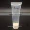 Transparent cosmetic plastic tube