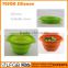 Food grade BPA free silicone collapsible strainer
