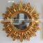 XKH105 Wholesale large round sun shape wall mirrors for bathroom