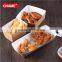 2016 Boat shape recycled paper food tray for chips packaging box