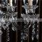 2016 new large very tall crystal glass wedding candelabra centerpiece for decoration