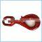 Rigging accessories G80 self locking swivel alloy hook