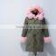 PC09 Army Green women long style parka jacket