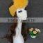 Top Quality Wool Headwear Lady Winter Warm Headband with Raccoon Fur Pompom