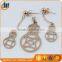 Stainless steel Filigree Teardrop sets 2016 Fashion Jewelry set