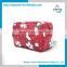 Factory directly PU leather cosmetic bag , fashionable flower print makeup cosmetic bags waterproof gift beauty cosmetic bag