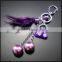 Promotional Sales Artificial Pearl Beads and Alloy Lady Handbag Pendant Keychain