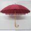 2015 Sakura design wooden straight umbrella