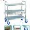 Three-layer Stainless Steel Dining Trolley Round Tube