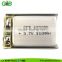 602030 3.7v 300mah lipo rechargeable Lithium Ion Polymer battery