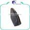 Black pu leather women shell custom cosmetic bag
