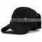 mens winter 6 panel wool baseball cap custom