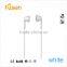 stereo bilateral headset Private logo wired earphones music stereo for mobile phone/pc white color cheap headsets