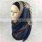 Wholesale Fashion Wedding Diamond Muslim Hijab Embroidery Scarf Women Shawl Scarves