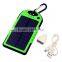 5V/1A with 6000mah capacity solar energy power bank XTY -PL