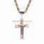 Atistic Amulet Charm Accessory Titanium Steel Bilayer Jesus Cross Christianity Church Pendant Punk Chain Necklaces For Christmas