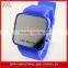 China wholesale 2015 sport style silicone wrist band mirror fashion watch