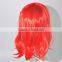 Hot selling Short Red flame wig bangs synthetic wig N256