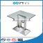 TB Stainless Steel Table With Glass Top Design Glass Sofa Table