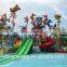 Family interactive children pool with water slide