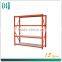 metal warehouse 3 layers KD wrought iron corner storage shelf
