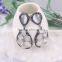 Generous Gemstone Earring Designs Pave Crystal Rhinestone Druzy Stud Earring For Women