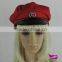 Red military officer hat role play hat Halloween parts