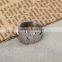 Wholesale Fashionable classical style silver stainless steel double bear finger ring