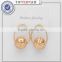 Unique design geometric triangle hollow metal pendant gold plate drop Earrings Multi pieces metal jewelry
