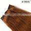 cheap wholesale 100%human hair 6# chestnut brown straight Brown brazilian remy human weft 105g