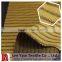 100% polyester heather 3 layer corded interlock fabric with cord stripe wicking
