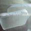 white frosted zipper closure transparent clear pvc cosmetic bag