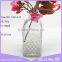 Hot sale square shaped empty aroma reed diffuser glass bottles with cork decorative glass jar for home