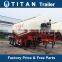Tri-axle V shaped 25 ton bulk cement tank semi trailer, cement bulker trailer for sale