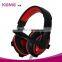 gaming headphone real voice headset with led light microphone for computer gaming headphone with mic for PC game