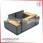 Fancy shape new style acrylic checkout counter used in shopping mall