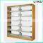 Book Rack, double column library book shelf, exhibition book shelf