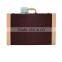 Chinese Factories Wholesale Custom High-grade PU Leather 6 Slot Wine Champagne Boxes, Brown Gift Box