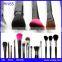 chocolate simple 7pcs cosmetic brush set 2 colors synthetic hair