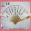 High Quality Bamboo Cloth Manual Hand Fan for Sale