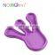 Small purple footprint plastic insulated water and food bowl for reptile and pet