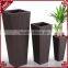 S&D Various plastic pe rattan hand made outdoor decorative indoor flower pots / cheap garden ceramic planters and pots set of 3