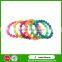 Factory Wholesale Personalized Thailand Silicone Bead Wristband/Silicone Bead Bracelet